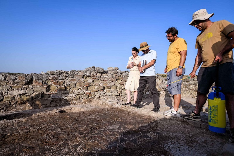 Археолозите открија нов мозаик во Теодосијанската палата во Стоби – нов бисер на античкиот град од особено национално значење